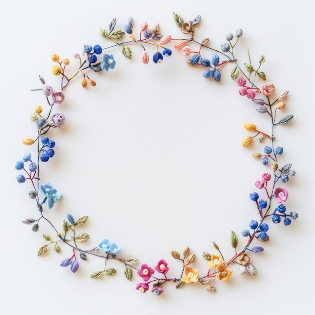 haftowane wzory na tamborku